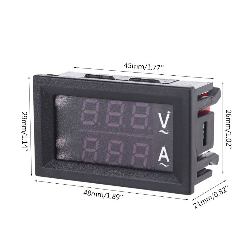 Vôn kế kỹ thuật số 0.28" AC 60-500v 10a 50a 100a