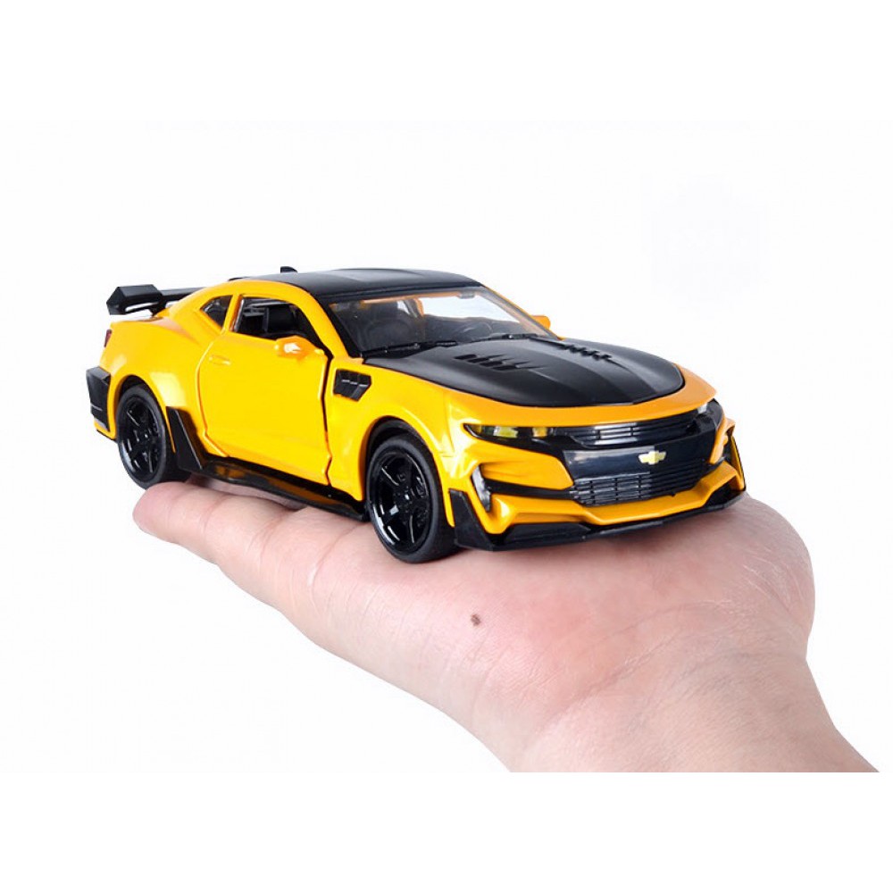 MÔ HÌNH XE Ô TÔ Siêu Xe Chevrolet Camaro &quot;Bumblebee Transformer&quot; | MINIAUTO tỷ lệ 1:32 màu Vàng