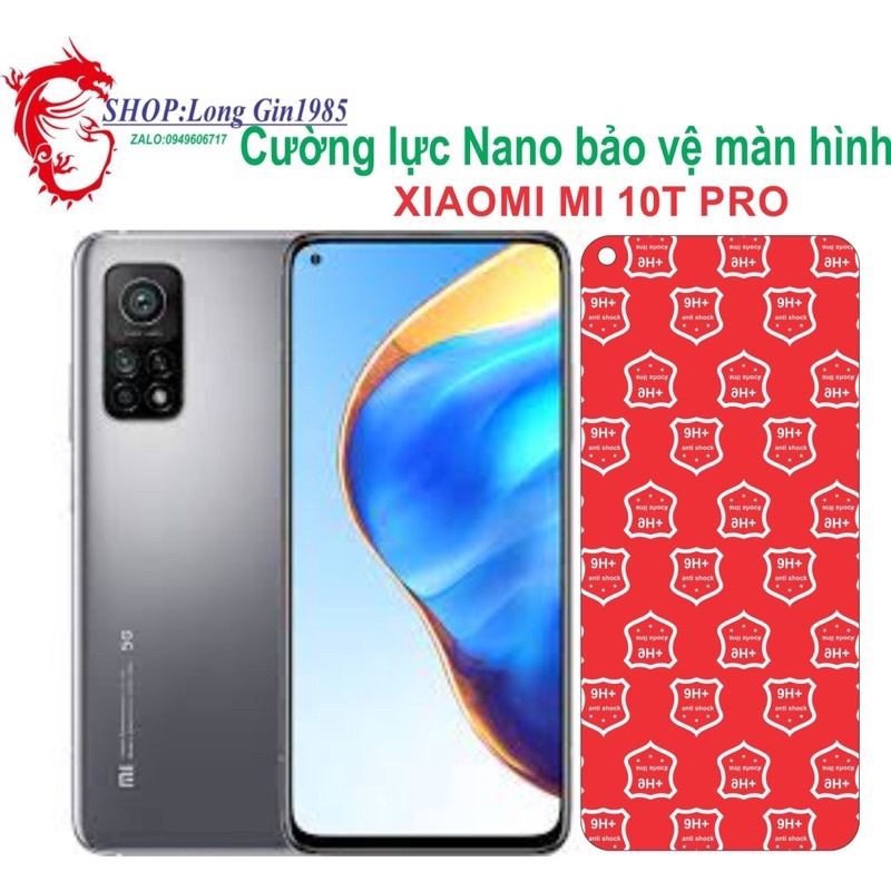 Xiaomi Mi 10T Pro Cường lực Nano chống va đập chống trầy xước tốt