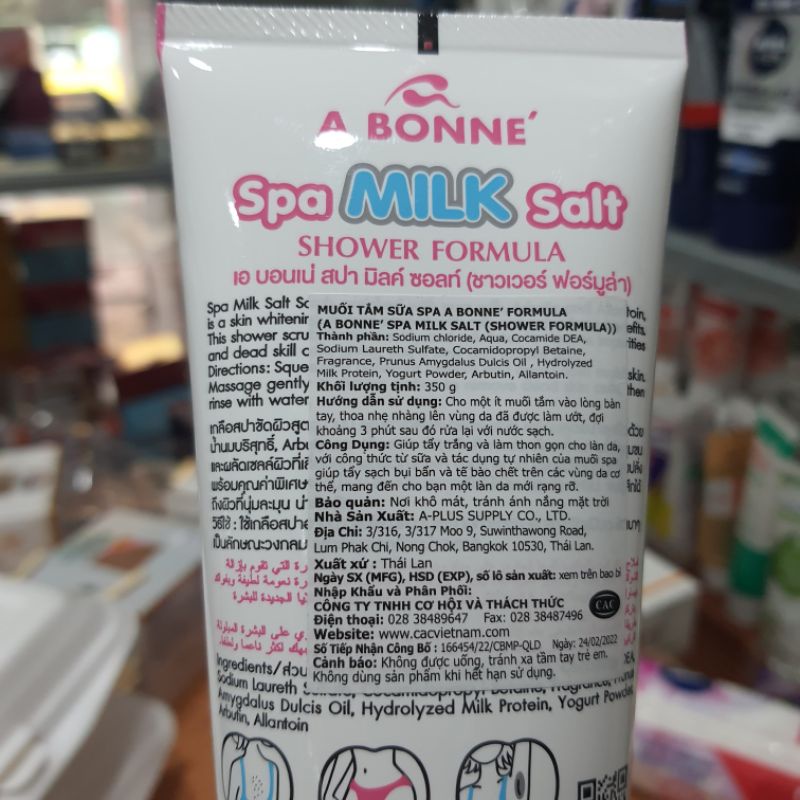 Muối tắm sữa spa A Bonné Formula tuýp 350g