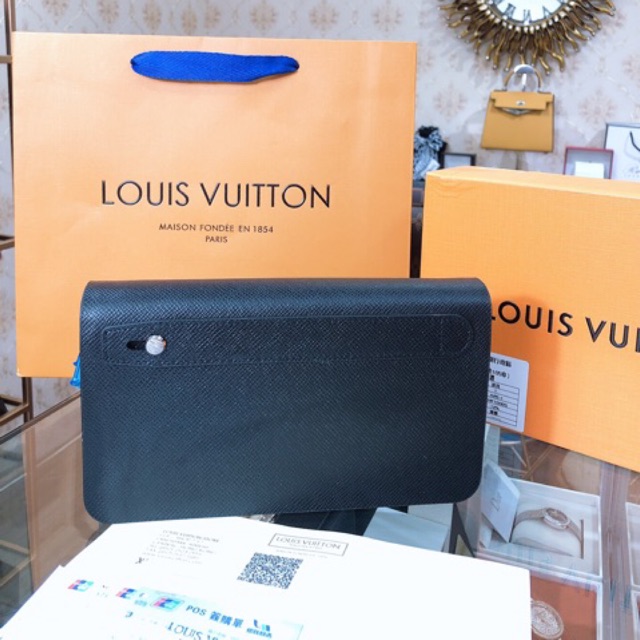 VÍ CLUTCH CẦM TAY LV SUPER VIP‼️fullbox, card, túi vải hãng LOUIS VUITTON doanh nhân