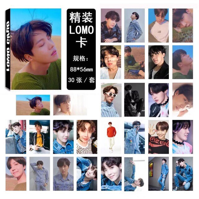 Hộp ảnh Lomo card BTS 5x8 Love Yourself: Tear JHOPE album ảnh idol thần tượng Hàn Quốc