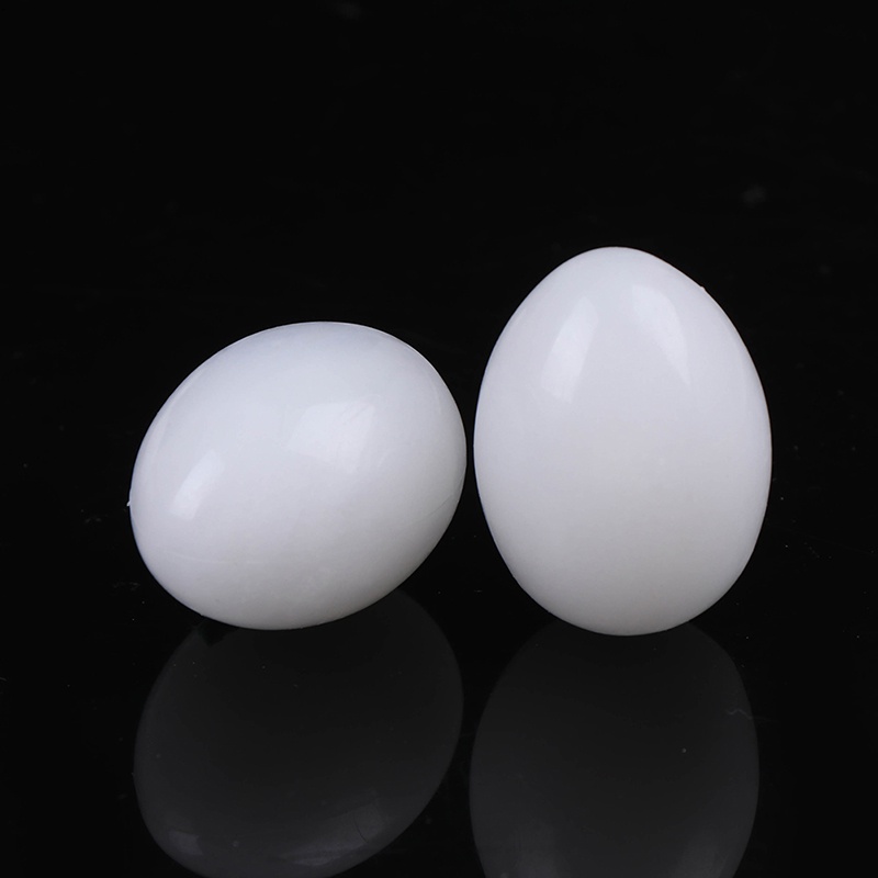 Bộ 10 quả trứng chim bồ câu ỉa bằng nhựa màu trắng trơn