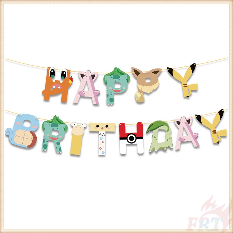 ♦ Party Decoration - Banner ♦ Pokemon Go Happy Birthday Banner Series 01 Party Needs Decor Happy Birthday Party Supplies Decorations Banner