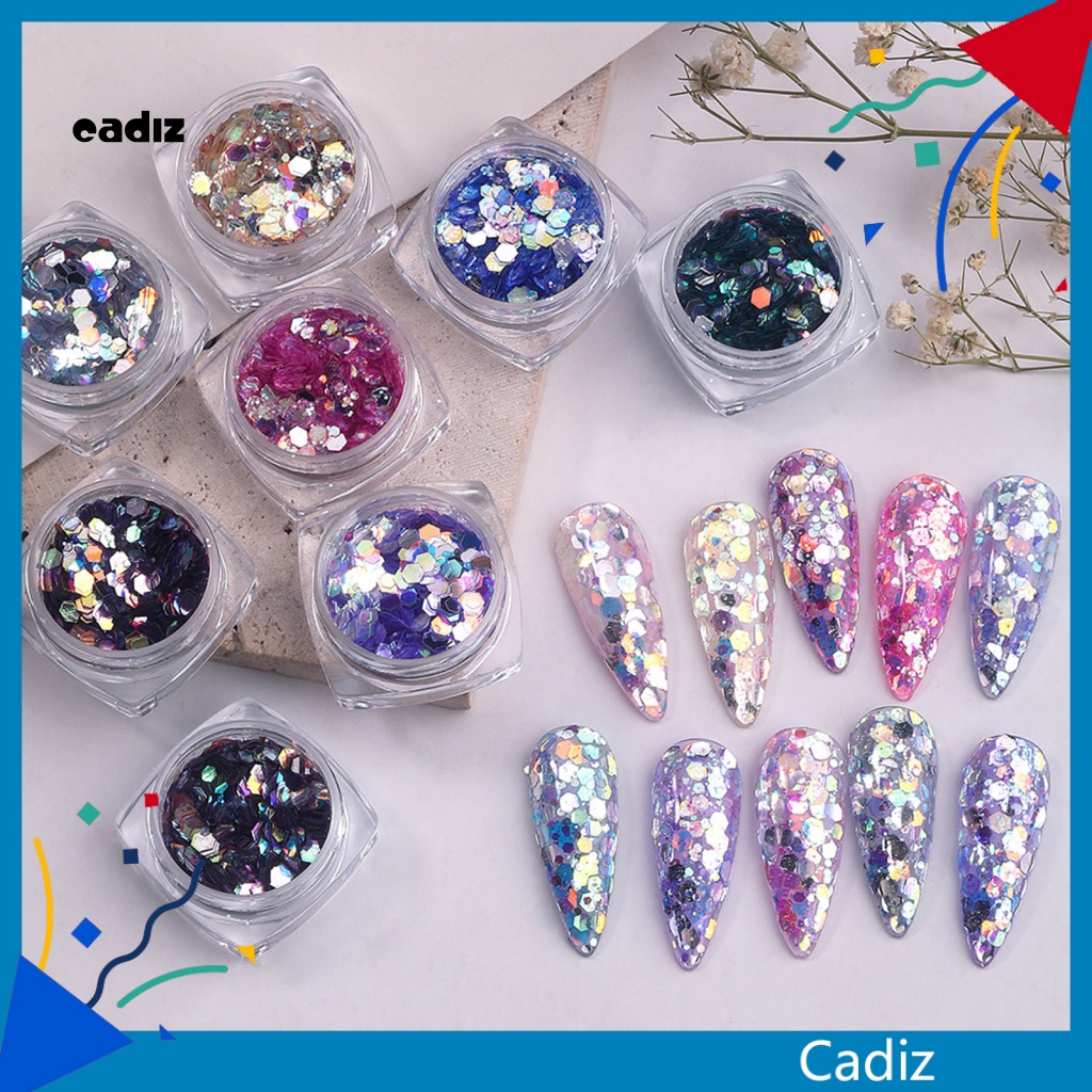 1 Hộp Hạt Kim Sa Chống Trầy Trang Trí Móng Tay