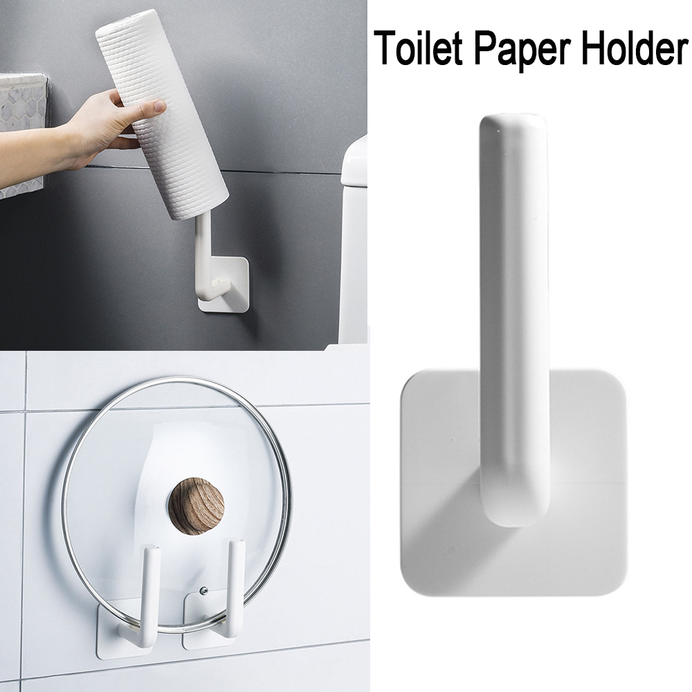 1 / 2 Giá Treo Giấy Vệ Sinh Dạng Trụ Cao Gắn Tường Tiện Lợi