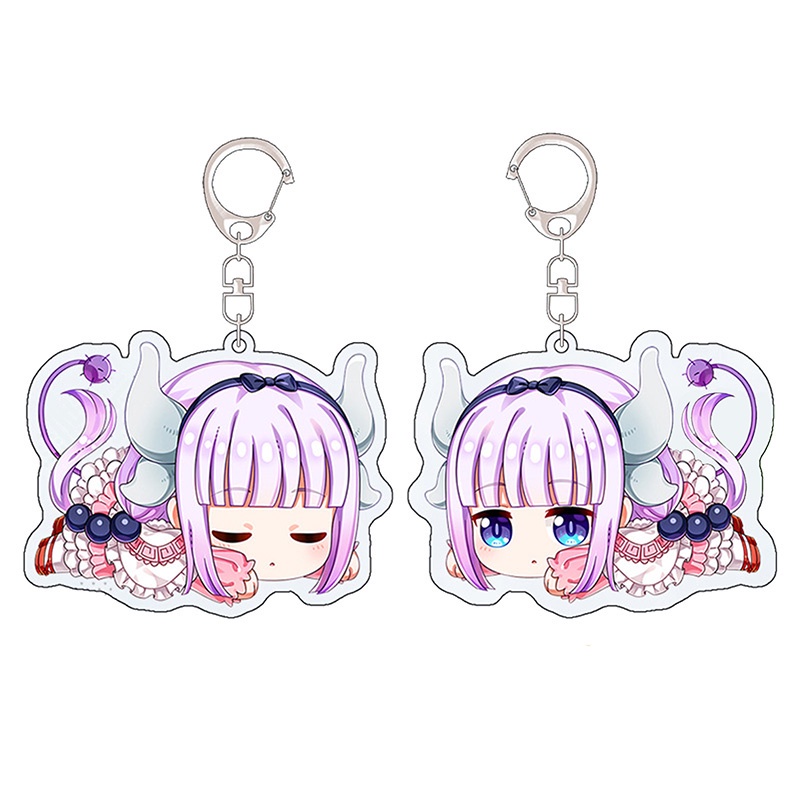 Móc khóa hình nhân vật hoạt hình Miss Kobayashi 's Dragon Maid Kanna Kamui