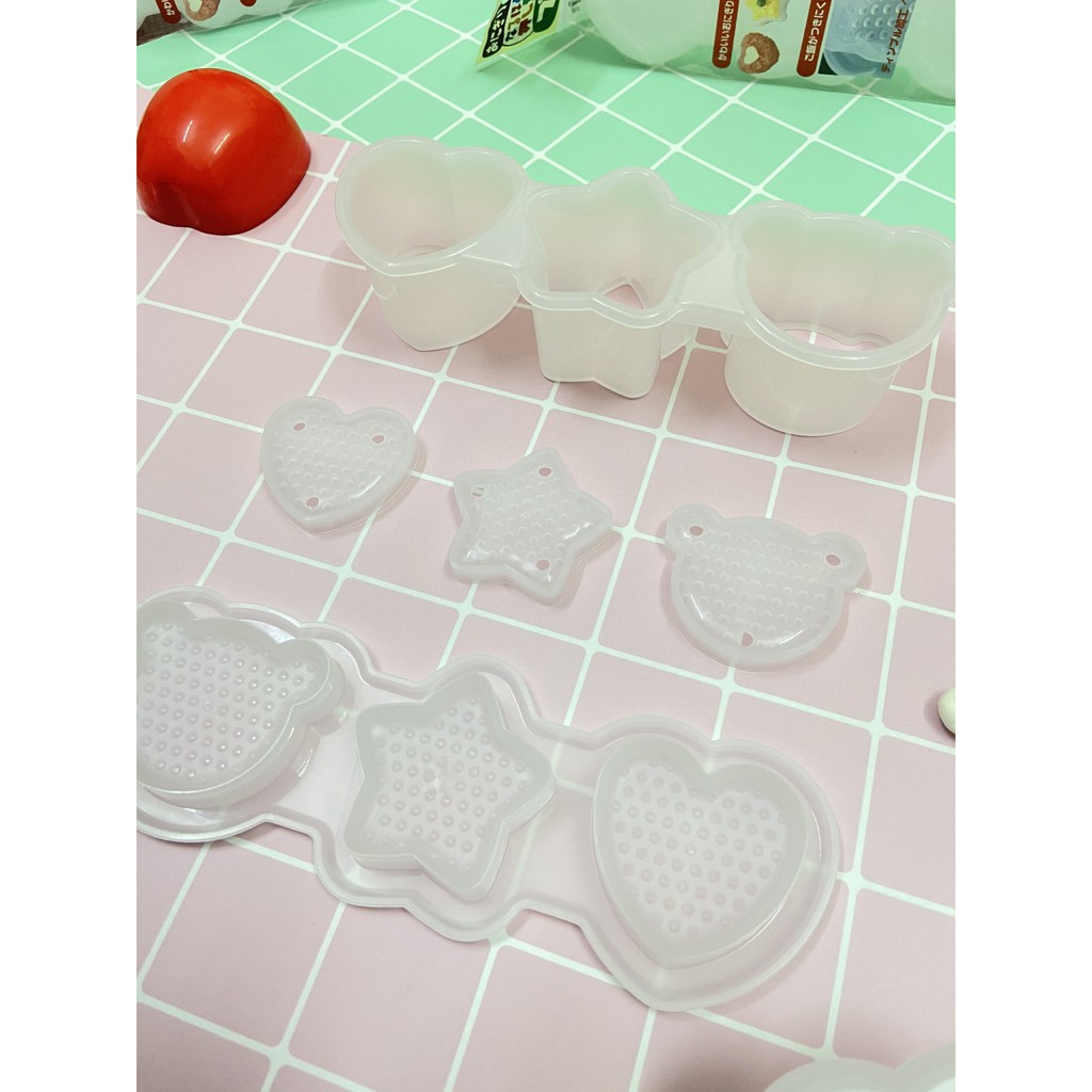 Bộ 3 khuôn cơm, trứng Inomata