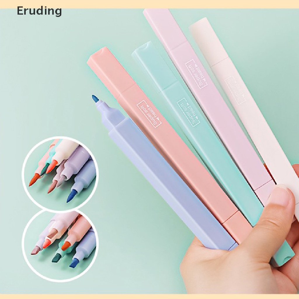 Set 6 Bút Đánh Dấu Hai Đầu Màu Pastel