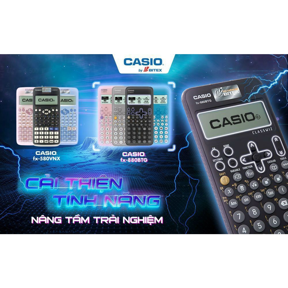 Máy Tính CASIO fx 880 BTG  - Nhập khẩu Thái Lan - Bảo hành 7 năm
