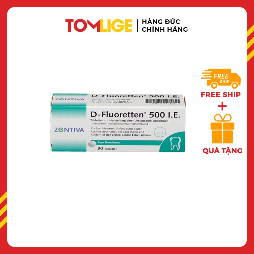 [ HÀNG ĐỨC] Vitamin D-Fluoretten 500 IE Đức 90 viên  [ TOMLIGE SHOP]