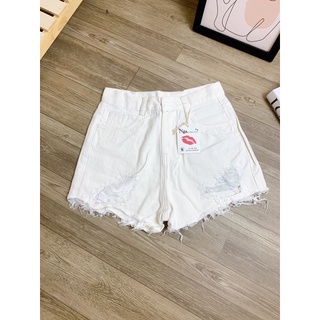 Quần short jeans nữ lưng cao rách kiểu (ảnh + clip thật)