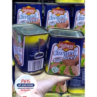 Thịt bò đóng hộp corned beef highway của mỹ