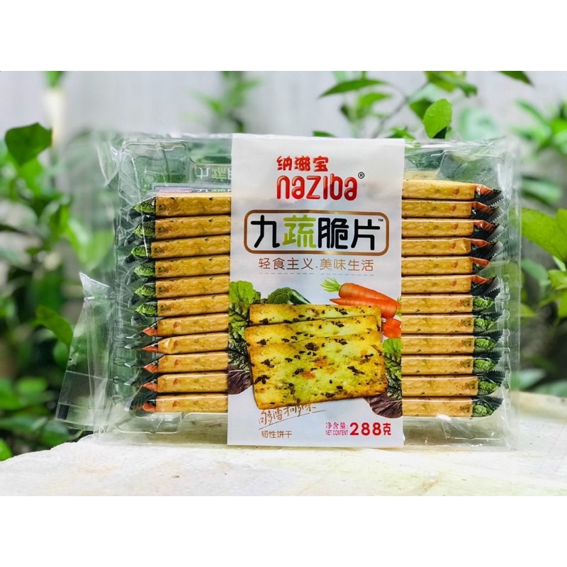 Bánh Quy Rau Củ/ Phô Mai Naziba Bịch 288g