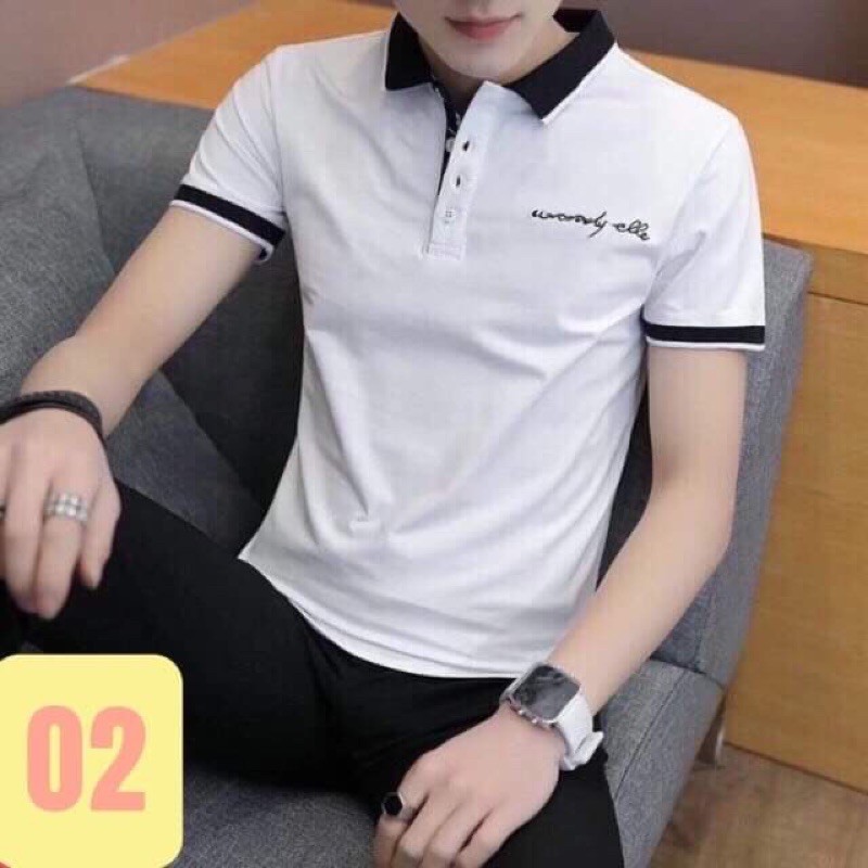 [XẢ LỖ] Áo Thun Nam Ngắn Tay Cổ Bẻ Phong Cách Hàn Quốc Chất Mềm Mịn Co Dãn 4 Chiều | BigBuy360 - bigbuy360.vn
