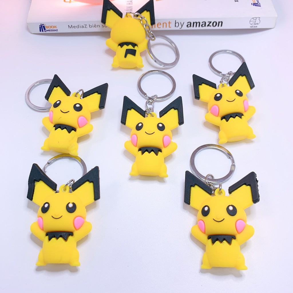 Móc khóa hoạt hình picachu vàng #3