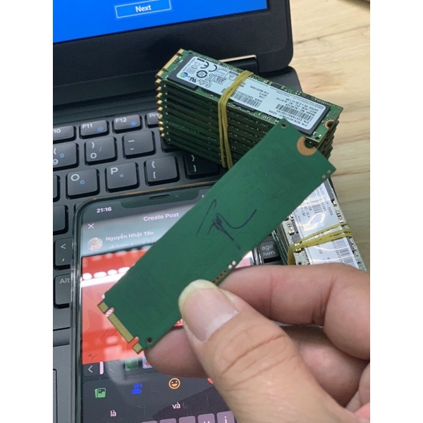 ổ cứng ssd m2 2280 sata samsung 512gb pm871a tháo máy bảo hành 3 năm có win 10 uefi