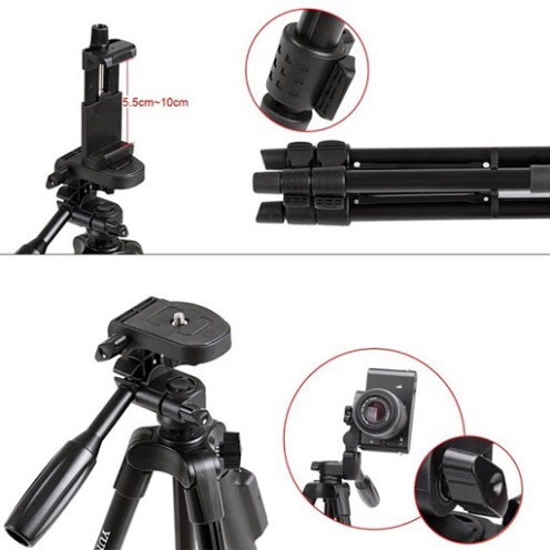 Gậy Tripod 3 Chân Yunteng VCT-5208 Chính Hãng