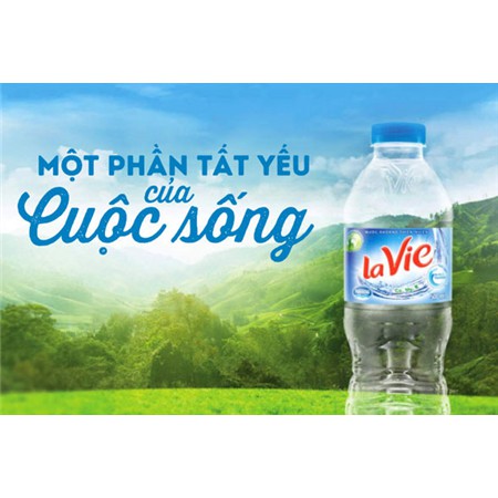 combo 4 chai nước lọc Lavie 350 - 500ml