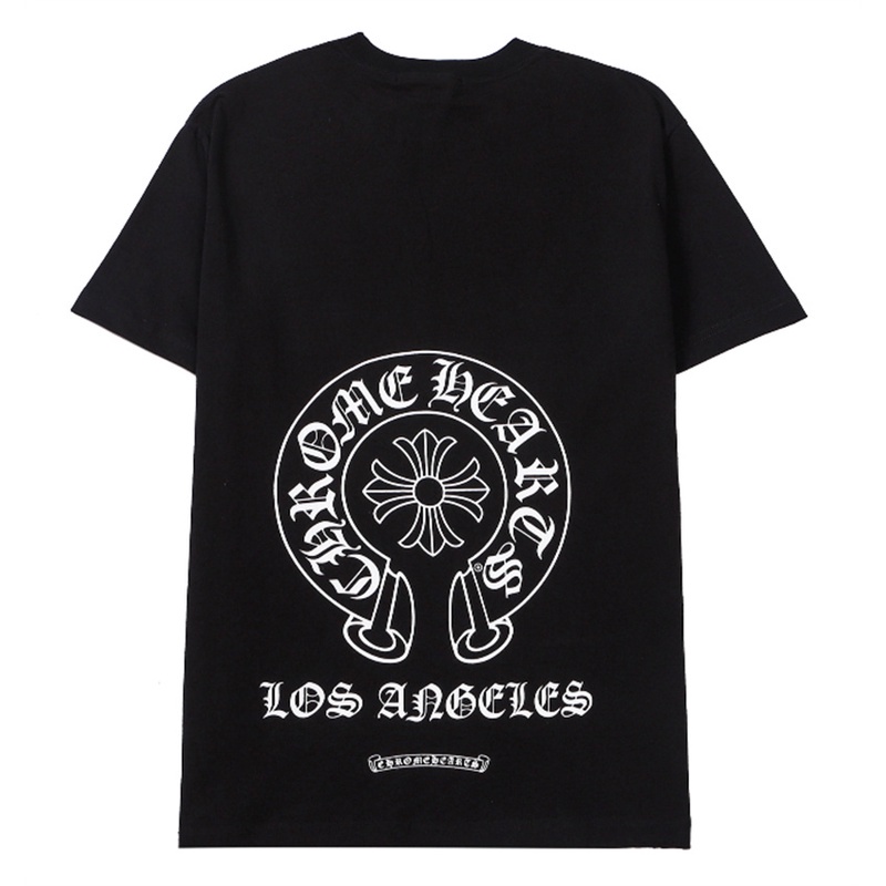 Áo Thun Cotton Ngắn Tay In Hình Chrome Hearts Thời Trang Thể Thao Dành Cho Nam Và Nữ