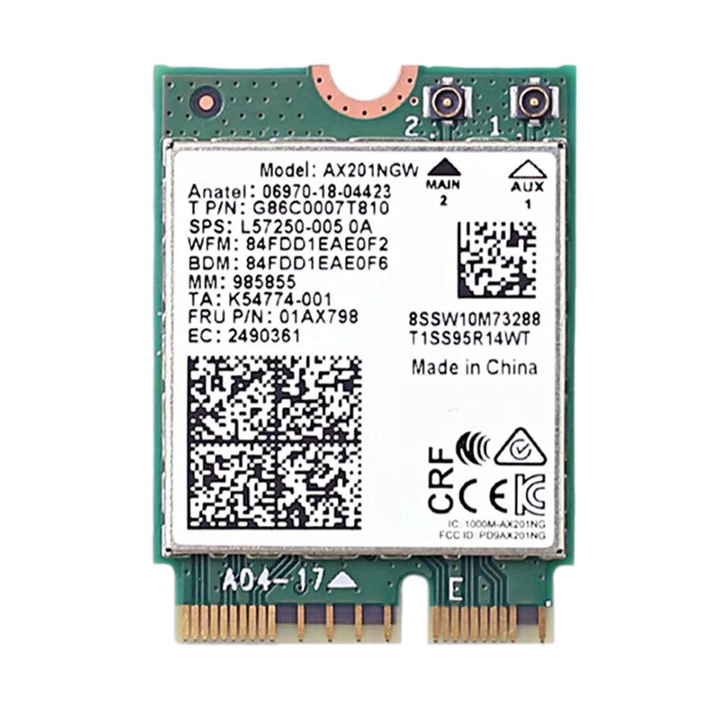 Card Wifi Ax201 Ngw Với Ăng Ten Wifi 6 3000mbps M.2 Cnvio2 Bluetooth 5.1 Cho Windows10 | BigBuy360 - bigbuy360.vn