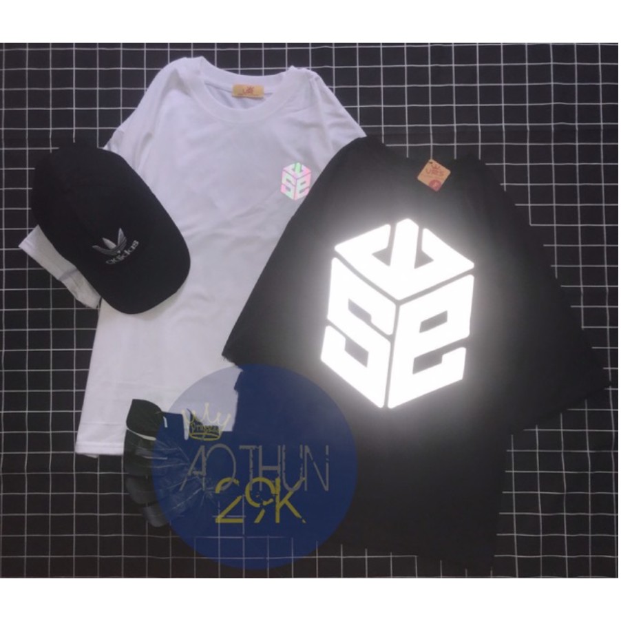 ÁO THUN COTTON PHẢN QUANG BẠC LOGO SWE SIÊU ĐỘC LẠ