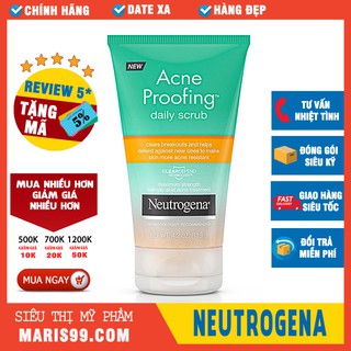 Sữa rửa mặt neutrogena acne proofing daily scrub _xchoice