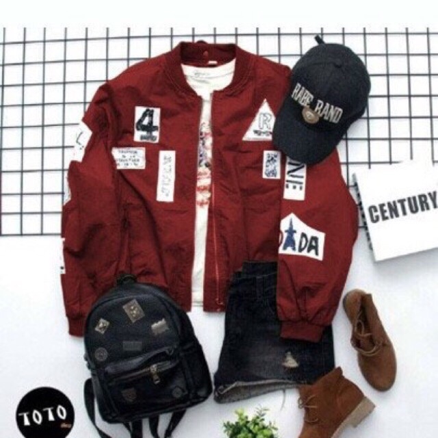 Áo khoác bomber kaki số 4