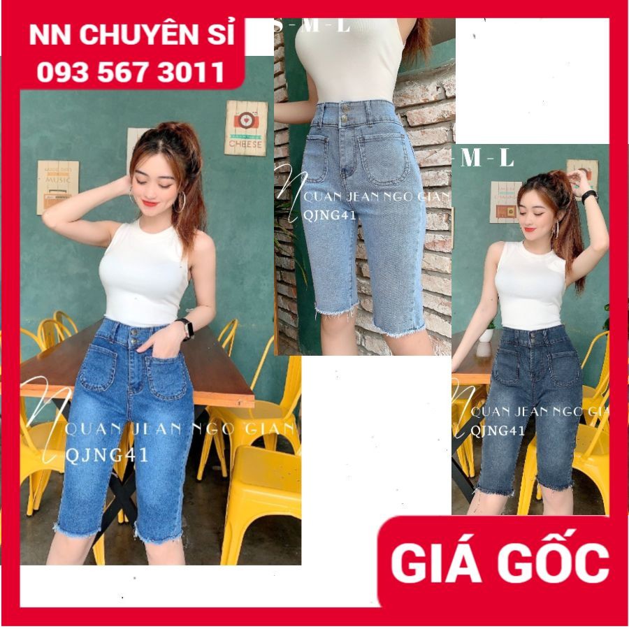 HÀNG ĐẸP - QUẦN JEAN NGỐ GIÃN ÔM BODY ⚡ẢNH THẬT CHỤP SHOP⚡ QUẦN LỬNG ÔM BODY QJNG41