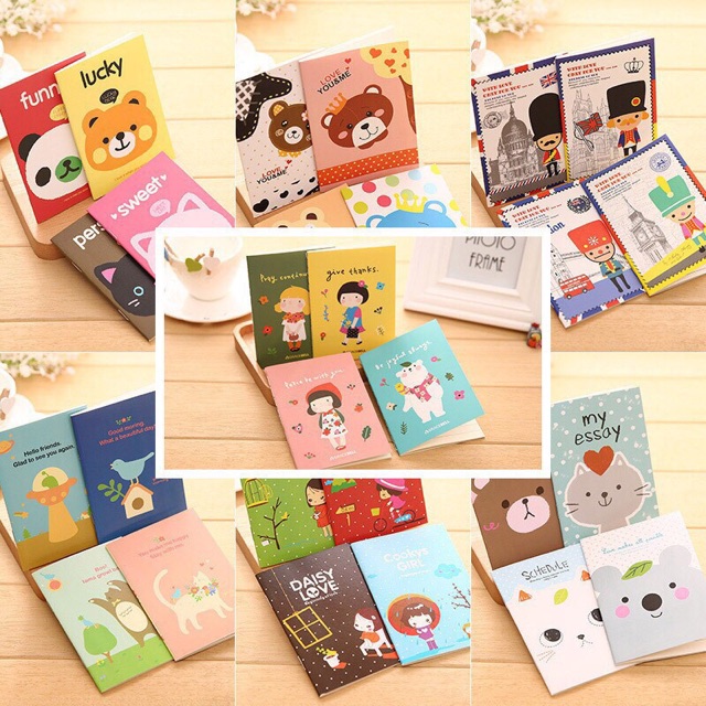 Sỉ 10 quyển sổ tay mini 8x12.5cm