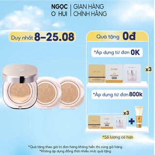 Phấn nước dưỡng ẩm OHUI Miracle Moisture Chiffon SPF50 15g Tặng thêm 2 lõi refill (2x15g)