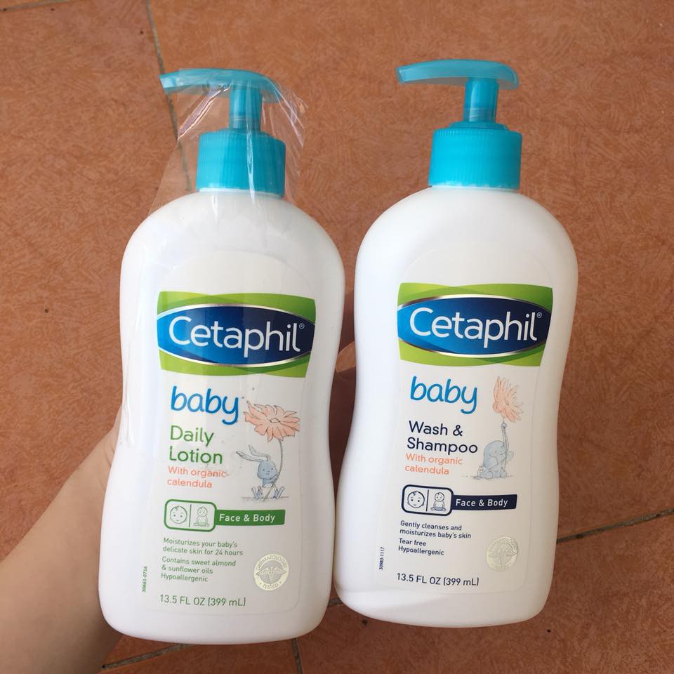 Sữa tắm gội,lotion cho bé Cetaphil 400ml có vòi