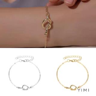 💞Yimi💞Vòng Tay Kim Loại Đơn Giản Thời Trang Cho Cặp Đôi