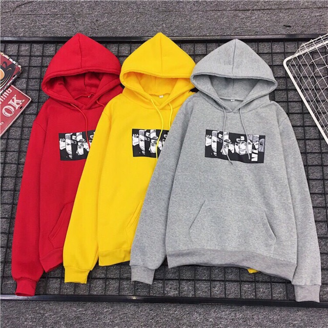 ÁO HOODIE NAM NỮ IN HÌNH ANIME NARUTO NHIỀU MÀU