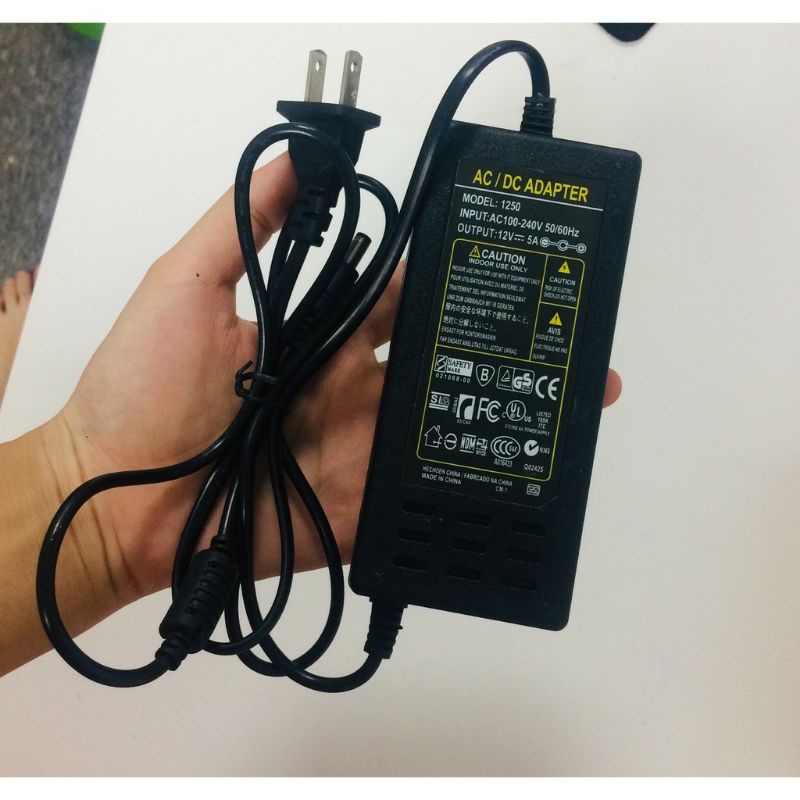 Nguồn 12V-5A của máy phun sương làm mát không khí, tưới lan,vườn rau, rửa xe..