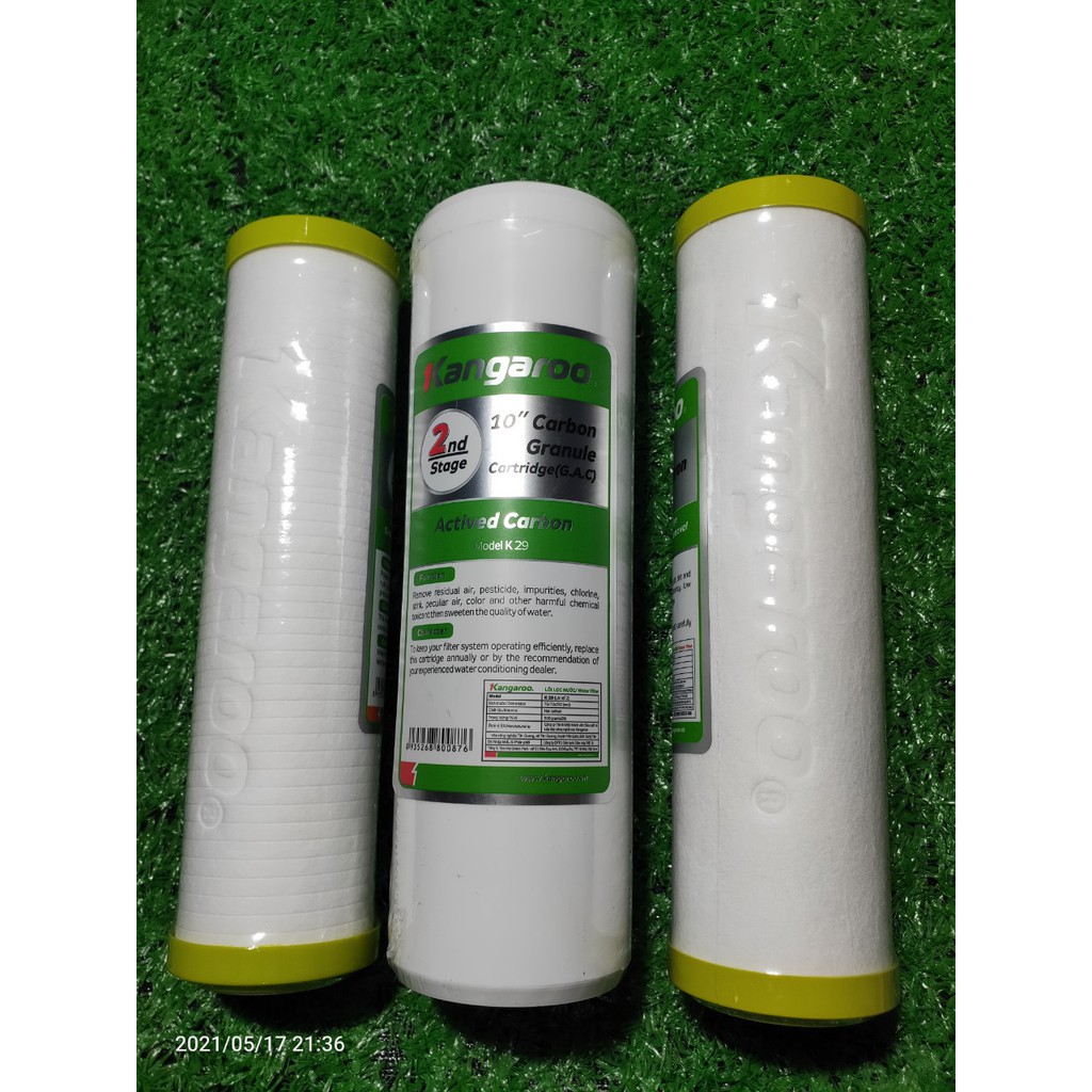 Lõi lọc nước kangaroo 123, bộ lõi lọc 123 kangaroo