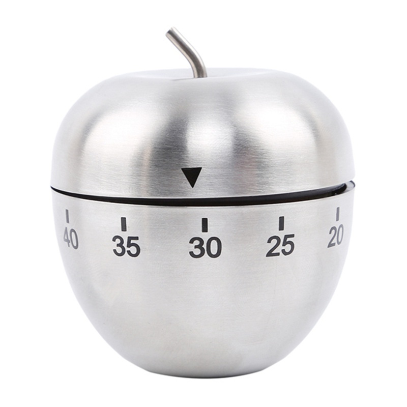 Apple Đồng Hồ Đếm Ngược 60 Phút Hình Quả Táo Bằng Thép Không Gỉ