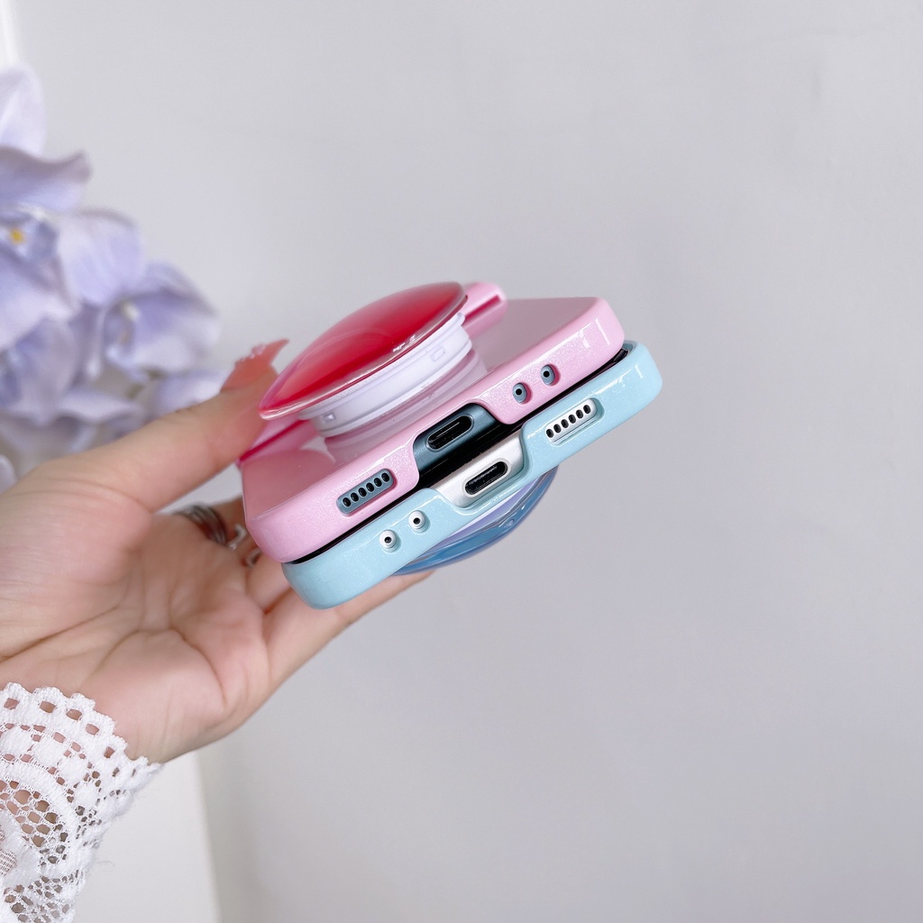 Bao Da Điện Thoại Nắp Gập Chống Sốc Màu Gradient Cho Samsung z Flip 3 z Flip3