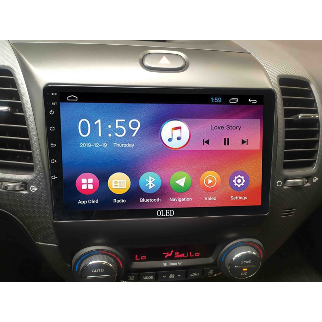 Bộ màn hình OLED C2 4G cho xe KIA CERATO 2014-2018-K3, RAM 2G,ROM 32G-cửa hàng bán phụ kiện xe ô tô,camera hành trình