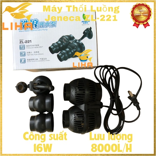 Máy Thổi Luồng Jeneca ZL-221 (16W-8000L/H) - Tạo Sóng Cho Hồ Cá Cảnh