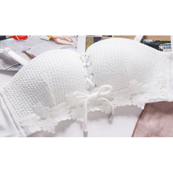 Áo ngực quây không gọng siêu nâng, chống trượt, có thể điều chỉnh dây tạo khe ngực | BigBuy360 - bigbuy360.vn