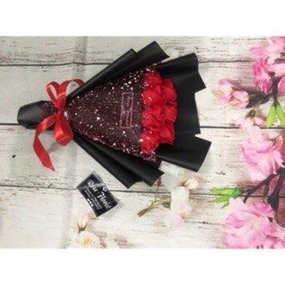 Hoa hồng sáp thơm bó 7 bông hình thật shop chụp