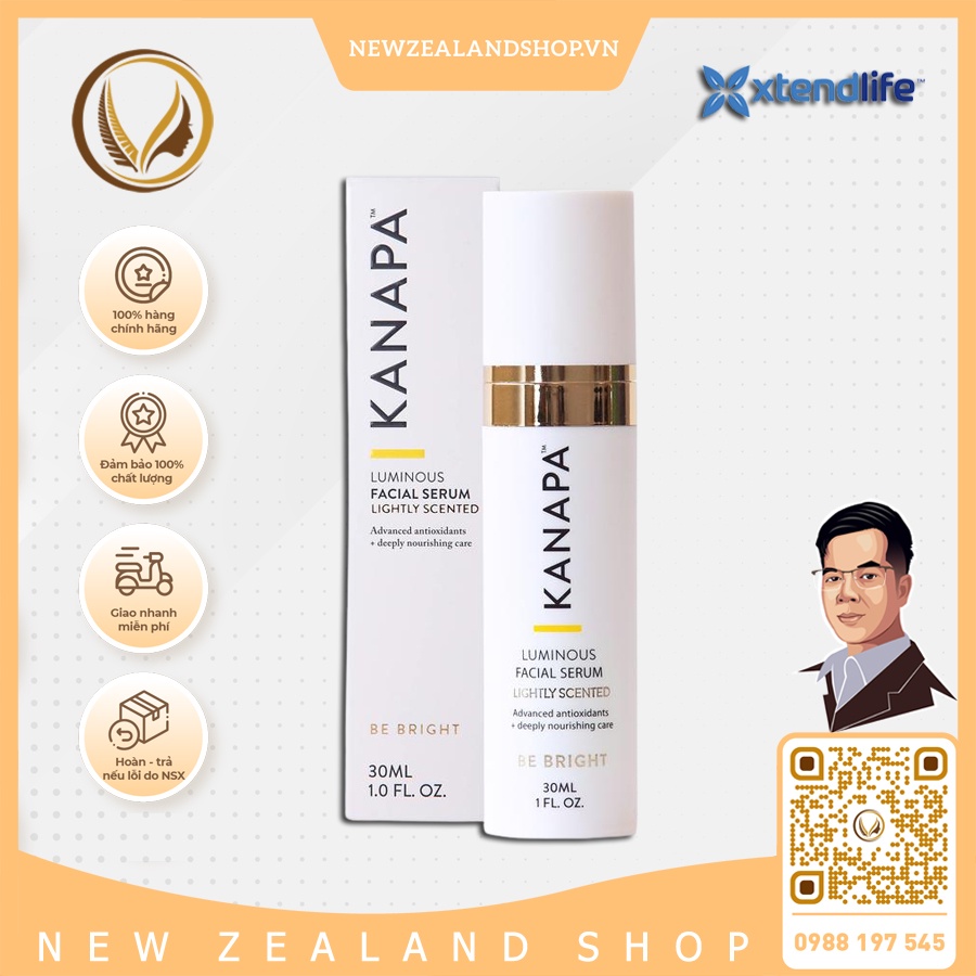 Serum dưỡng sáng da Kanapa Luminous Facial Serum 30ml