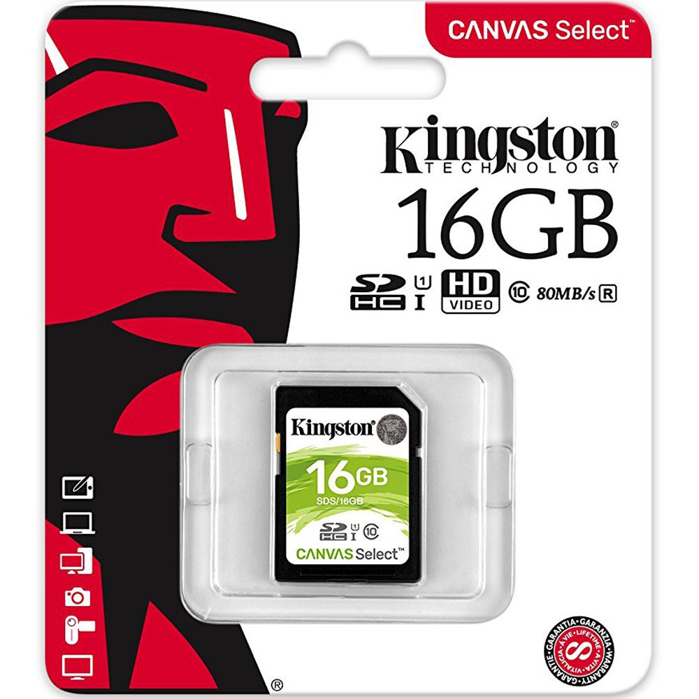 Thẻ nhớ SD 16gb / 64gb Kingston Canvas Select Class 10 - Hàng chính hãng bảo hành 5 năm- Hàng chính hãng | BigBuy360 - bigbuy360.vn