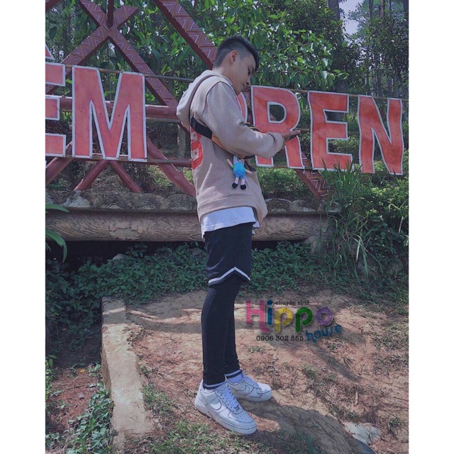 Short viền trắng unisex (short v) | BigBuy360 - bigbuy360.vn