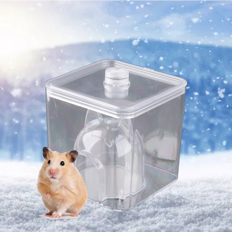 Nhà Nuôi Chuột Hamster Làm Mát Mùa Hè Nhỏ Nhắn Hình Khối Nước Đá Khối Cầu Trong Suốt Không Điện Ẩn Mát Mẻ Cho Thú Cưng