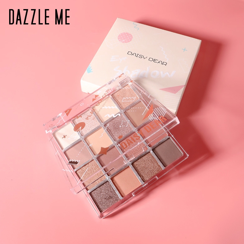 Bảng Phấn Mắt Dazzle Me 16 Màu Lì Và Nhũ Lấp Lánh Lâu Trôi Chống Thấm Nước Thời Trang 24g | BigBuy360 - bigbuy360.vn