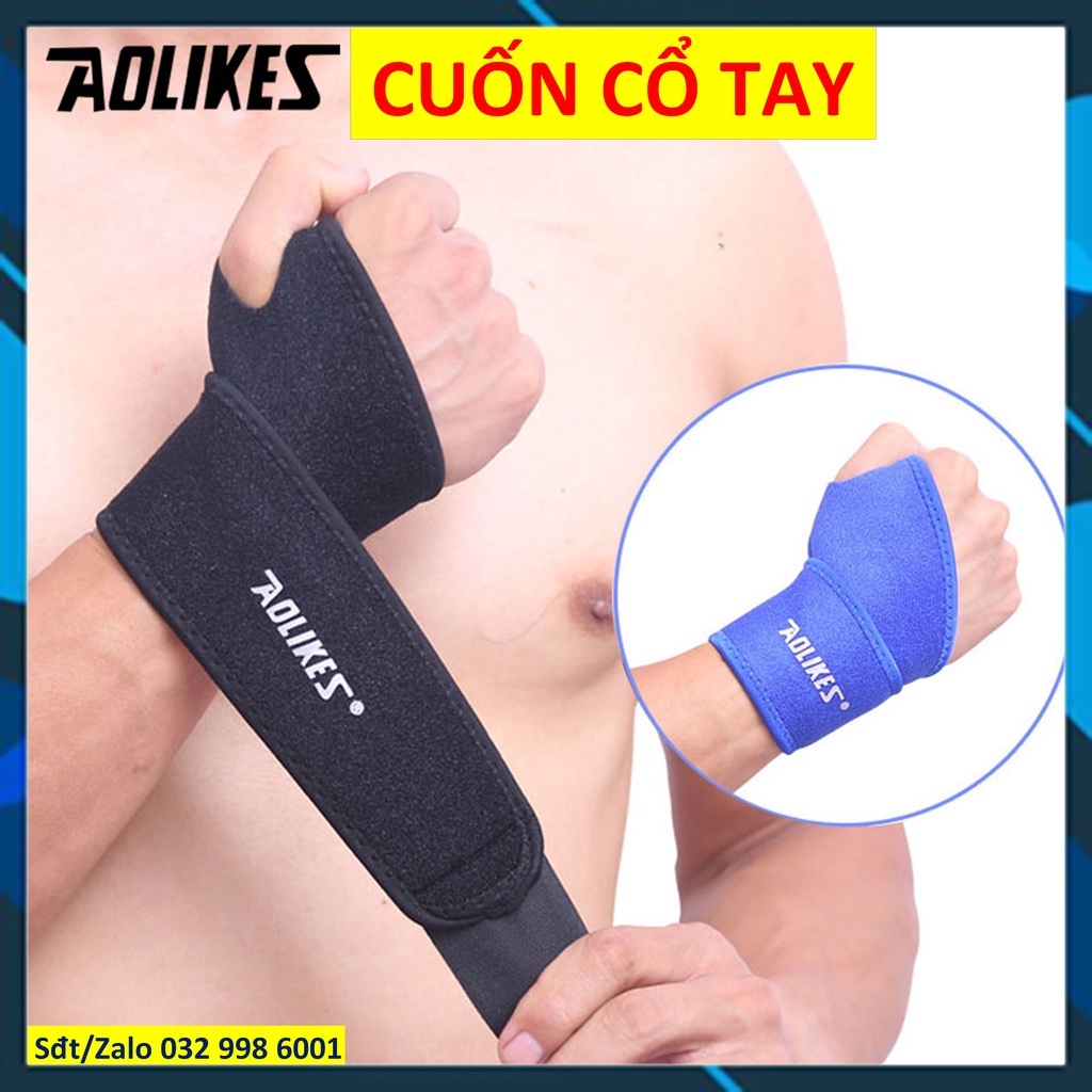 Băng cổ tay tập gym, Dây quấn cổ tay tập GYM chính hãng Aolikes 1540 1539 1538 7936 7637 1030 ddcg