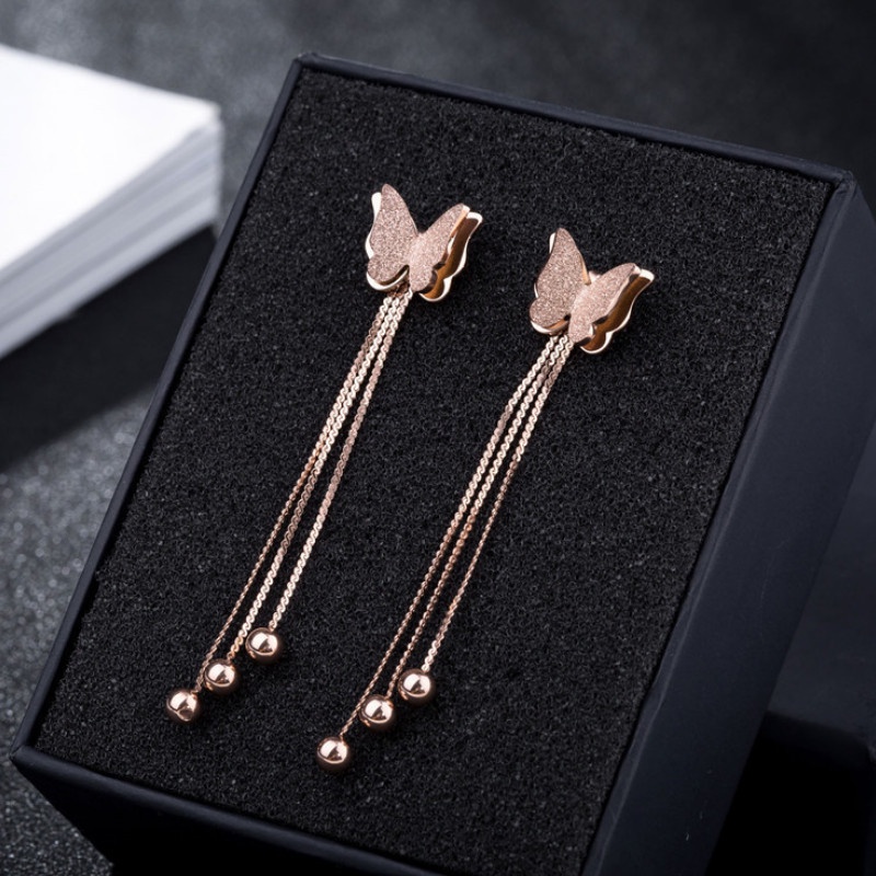 Bông Tai Dài Dự Tiệc Titan Ko Han Rỉ TT 4342