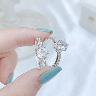 Nhẫn bạc nữ đính đá sang chảnh trẻ trung, cá tính bạc quang huy - g0100